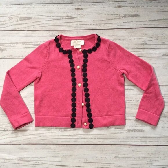 Kate Spade Lace Trim Cardigan Pink 2T - Picture 1 of 6